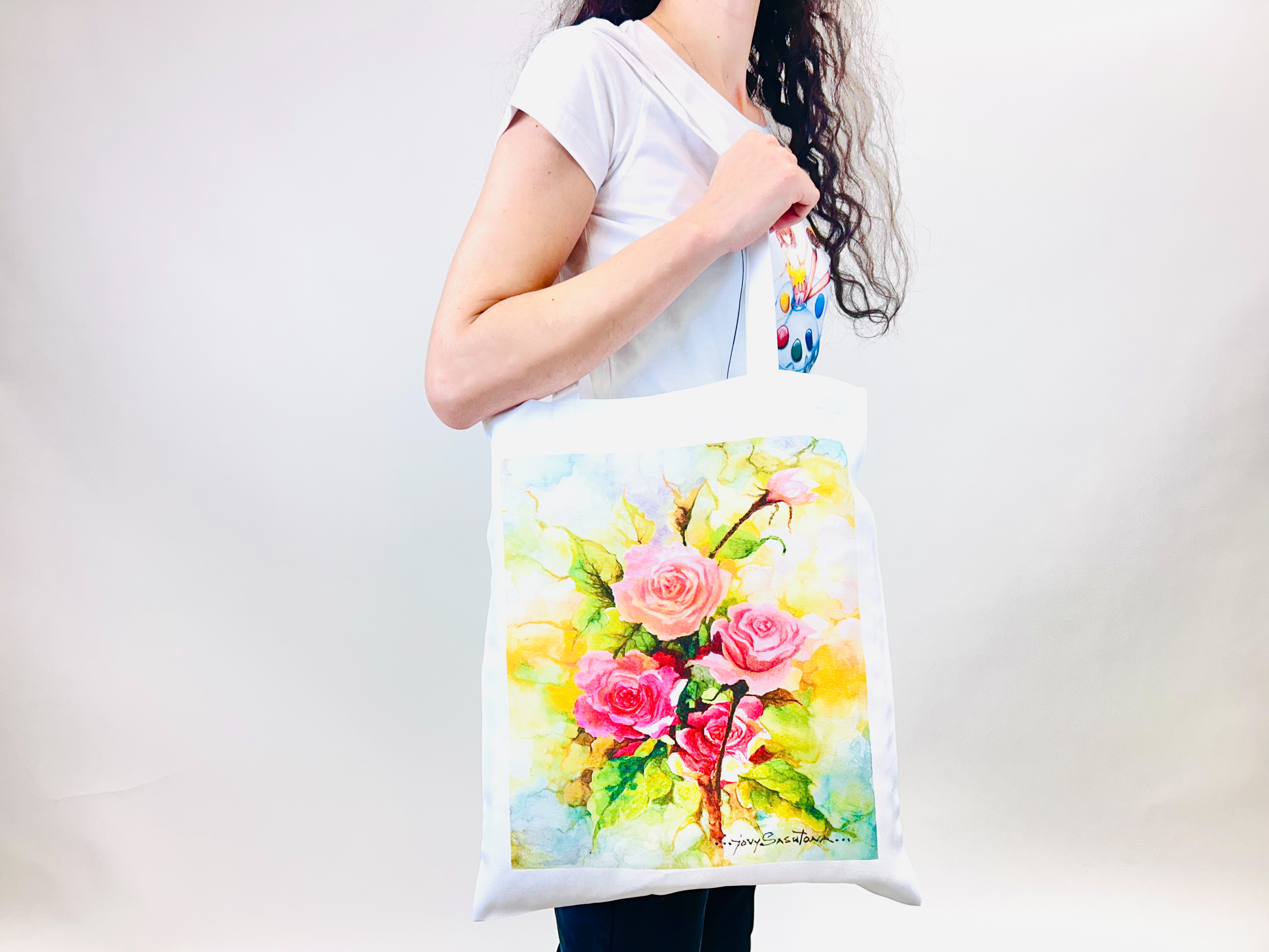 Shopper Bouquet Di Rose