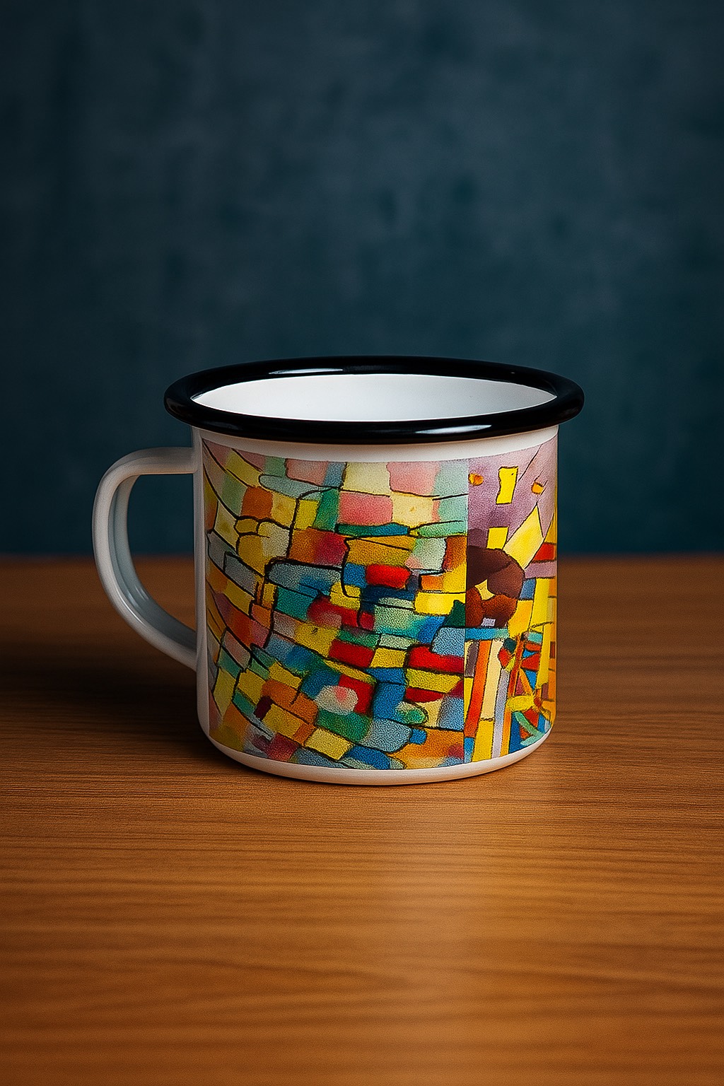 Tazza Alluminio Astratto Geometrico