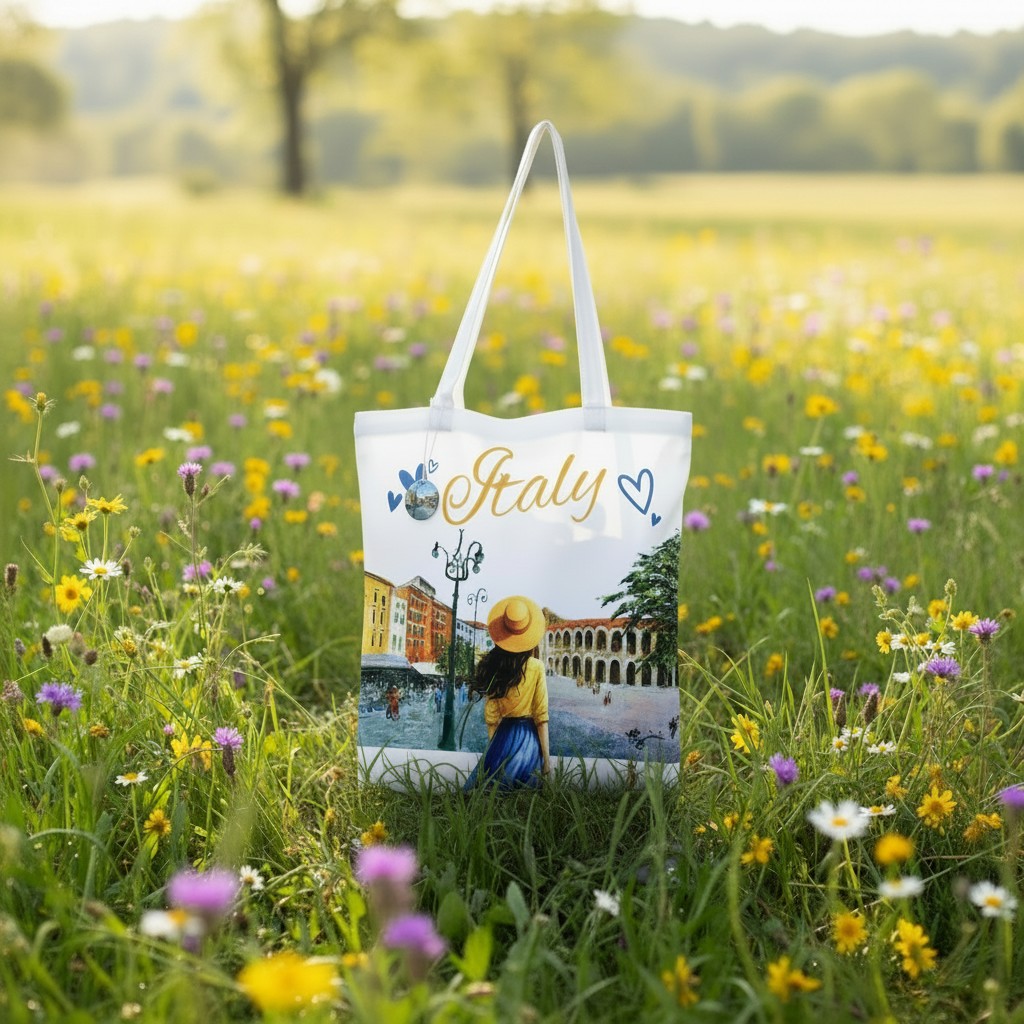 Shopper Italy Dipinto Artistico