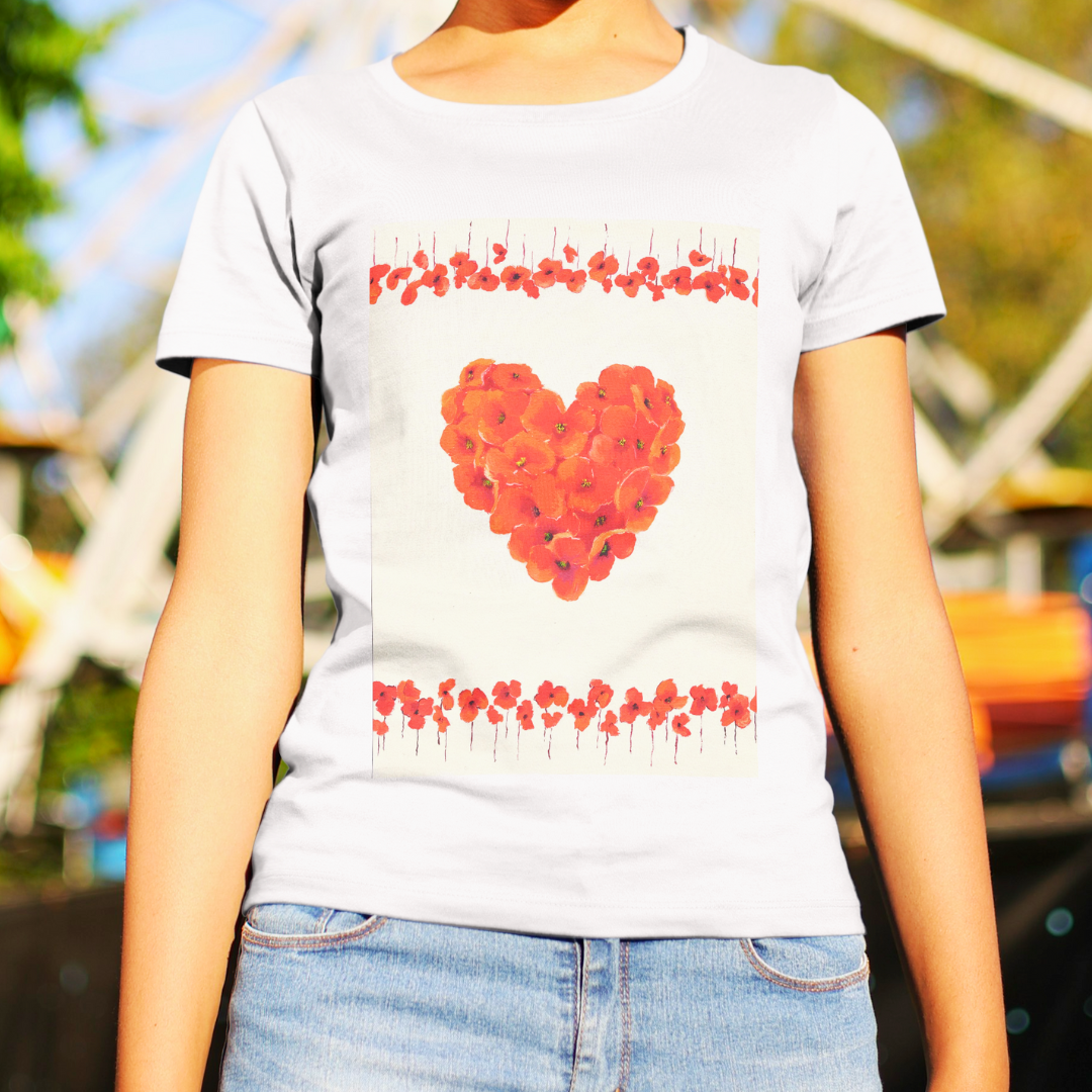 Maglietta Cuore Rosso