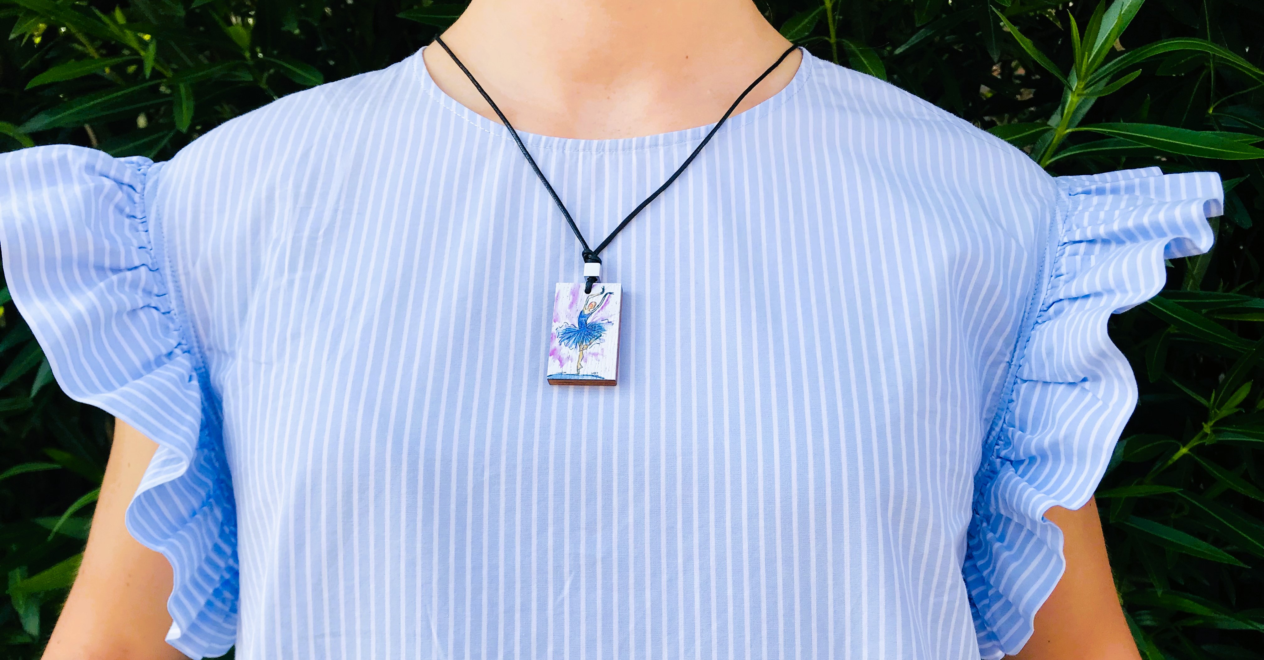 Collana Ballerina Blu