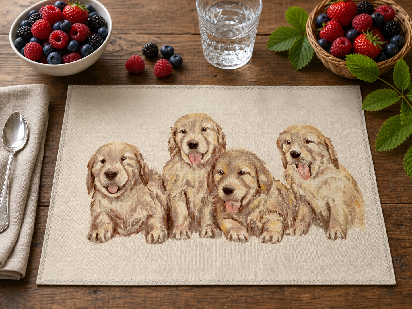 Tovaglietta Quattro cuccioli