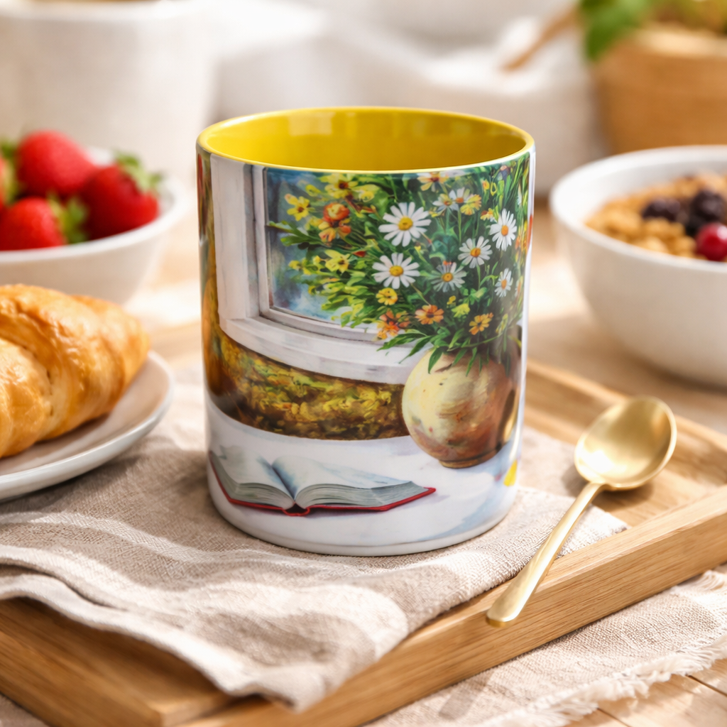 Tazza Giorno d'Estate dalla Finestra Aperta