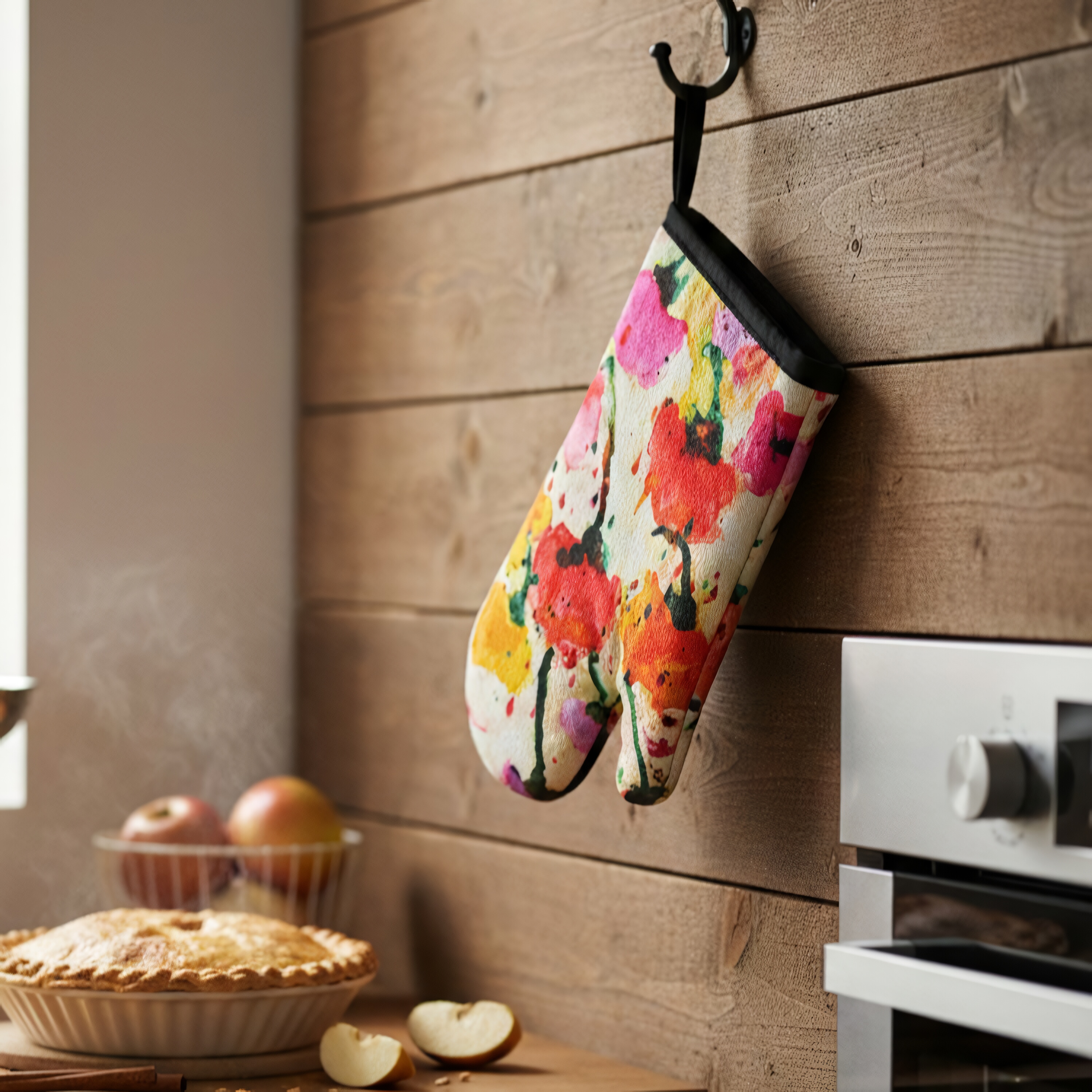 Guanto da Forno Fiori Colorati